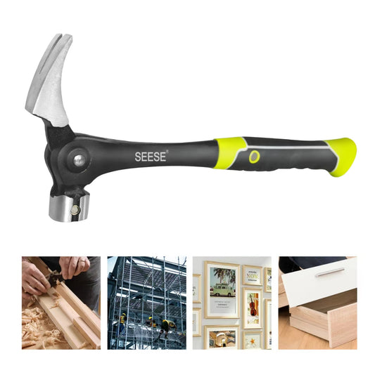 SafeStrike Magnetic Nail Starter Claw Hammer