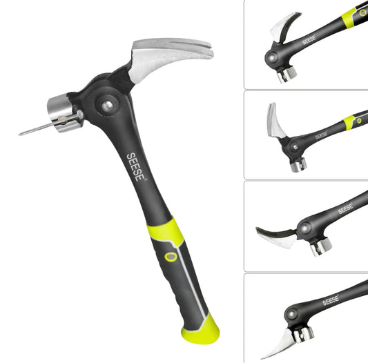 SafeStrike Magnetic Nail Starter Claw Hammer
