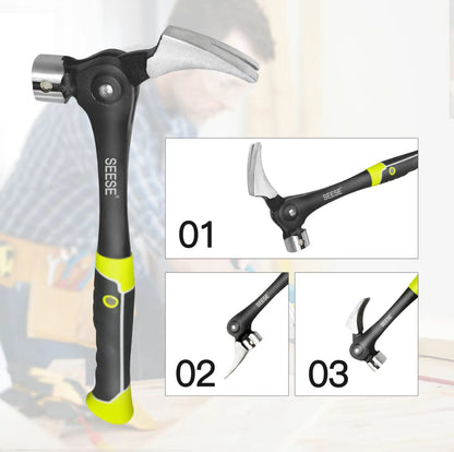 SafeStrike Magnetic Nail Starter Claw Hammer