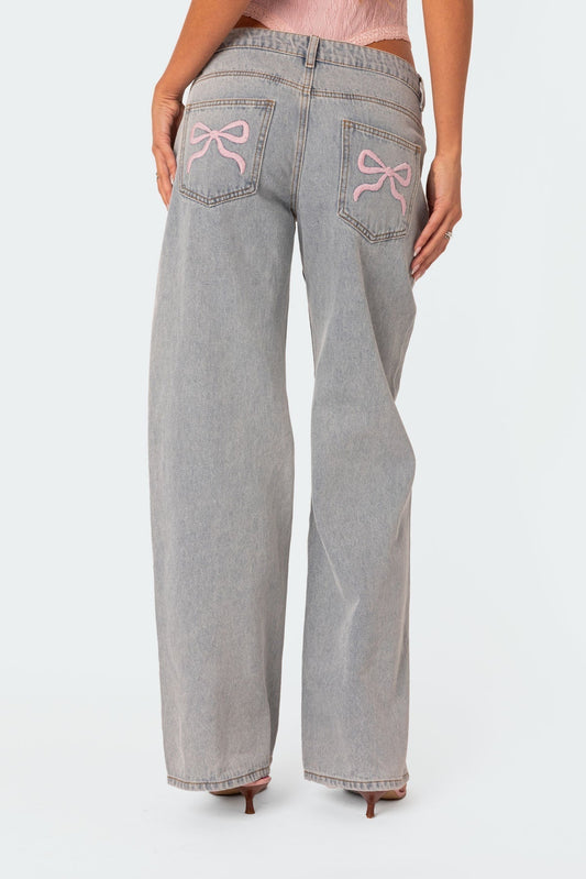 Coquette Bow Jeans