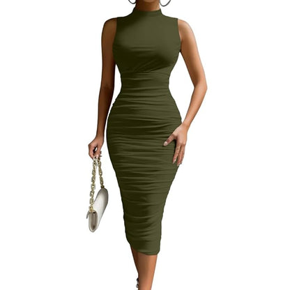 Sculpted Elegance™ Midi Dress